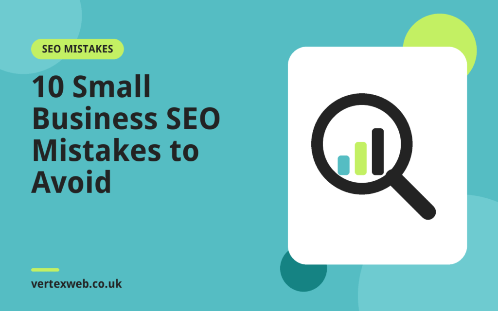 Illustration for the guide: 10 Small Business SEO Mistakes to Avoid