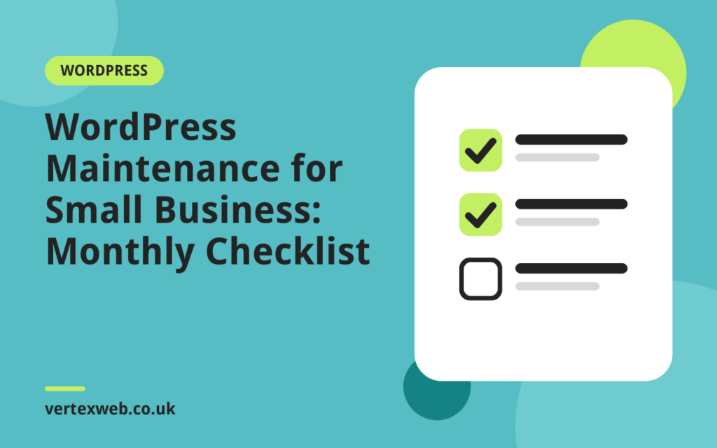 Illustration for the guide: WordPress Maintenance for Small Business: A Monthly Checklist You Can Copy