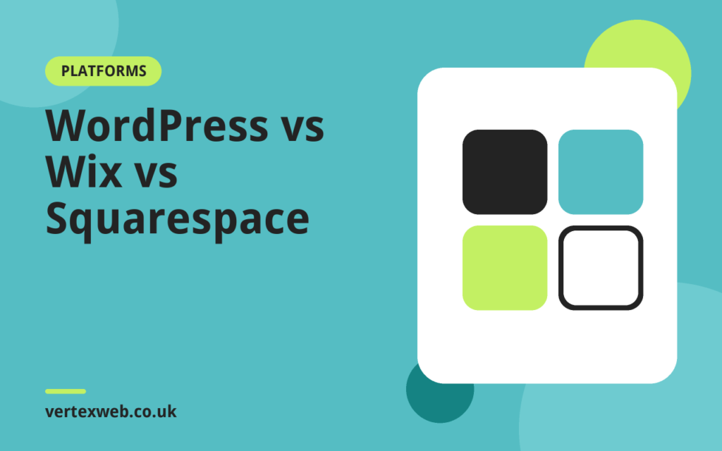 Illustration for the guide: WordPress vs Wix vs Squarespace